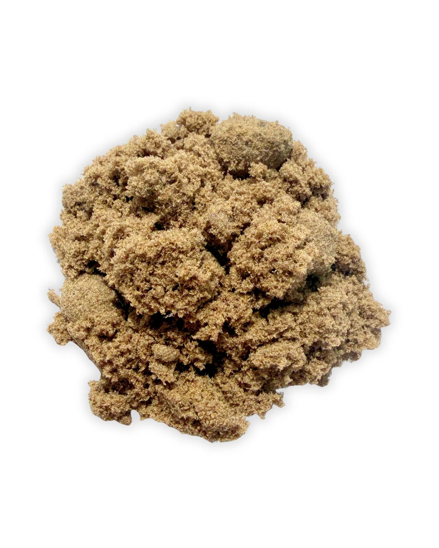 Close-up of YAGA Farms Sour Diesel THCA Kief trichome collection