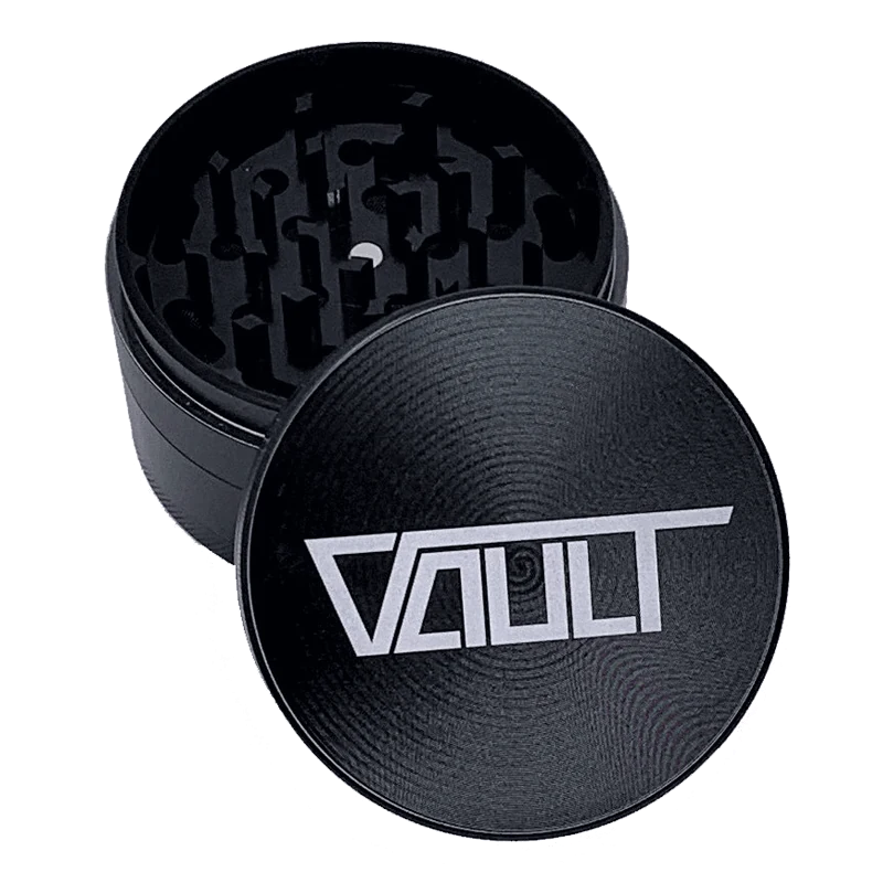 Vault 4-Piece Premium Zinc Alloy Grinder (55 Mm): Black - YAGA Farms accessory
