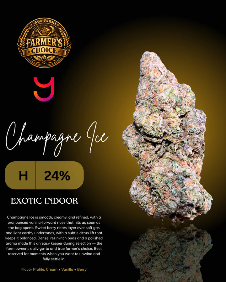 YAGA Farms Champagne Ice THCa flower product image