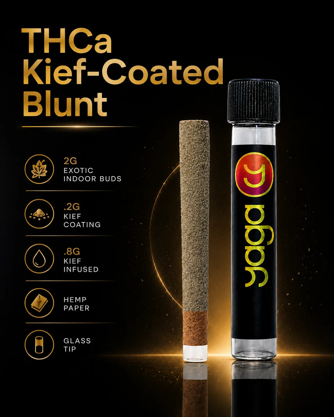 THCa Kief-Coated Blunt 2.2G