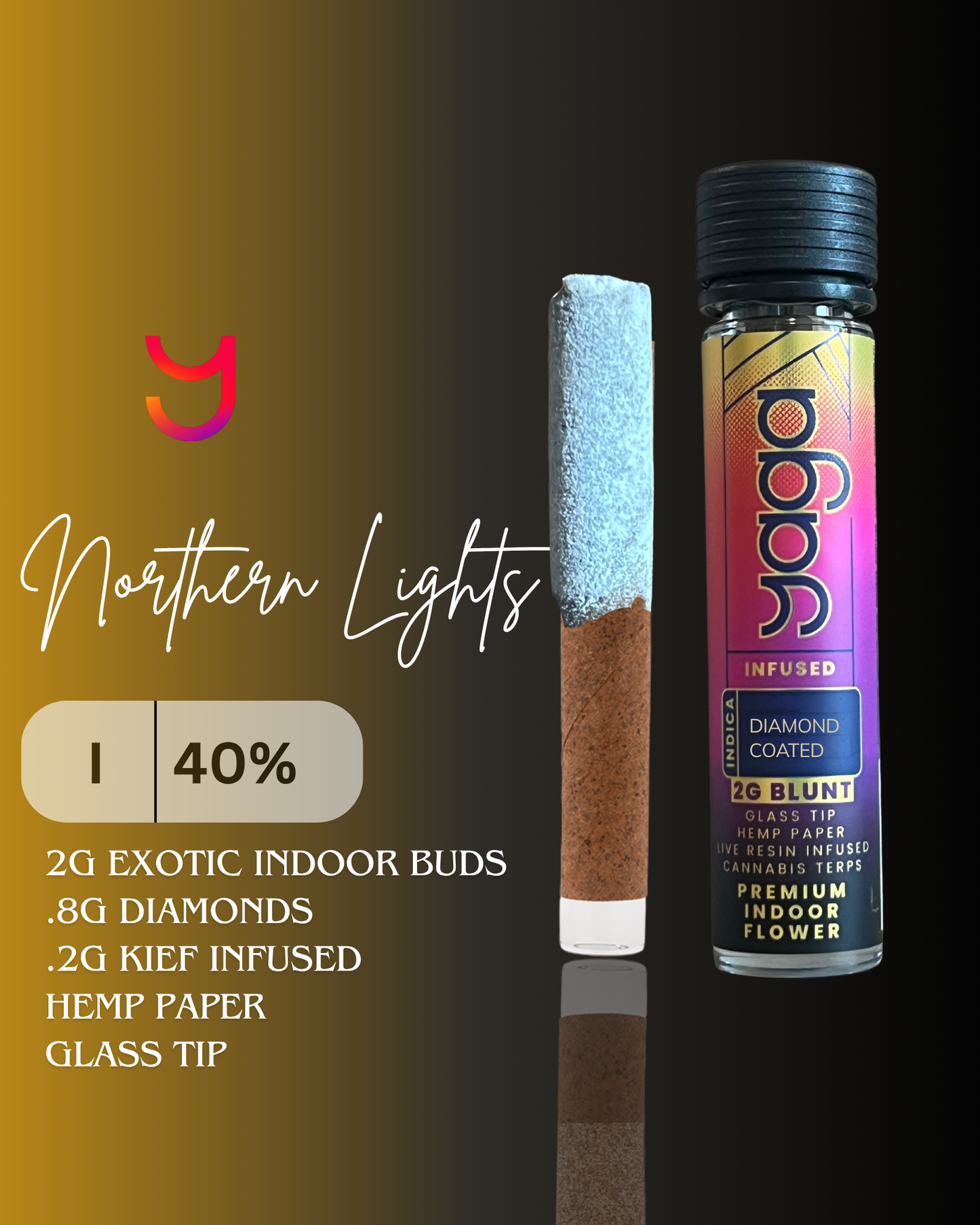 3G Diamond Coated Blunt - Northern Lights