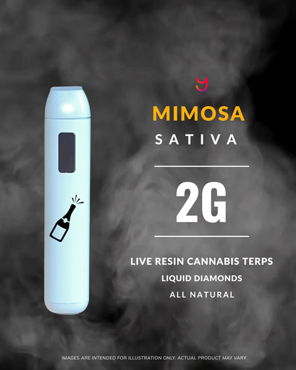 YAGA Farms Mimosa Sativa 2G Live Resin Liquid Diamond Vape