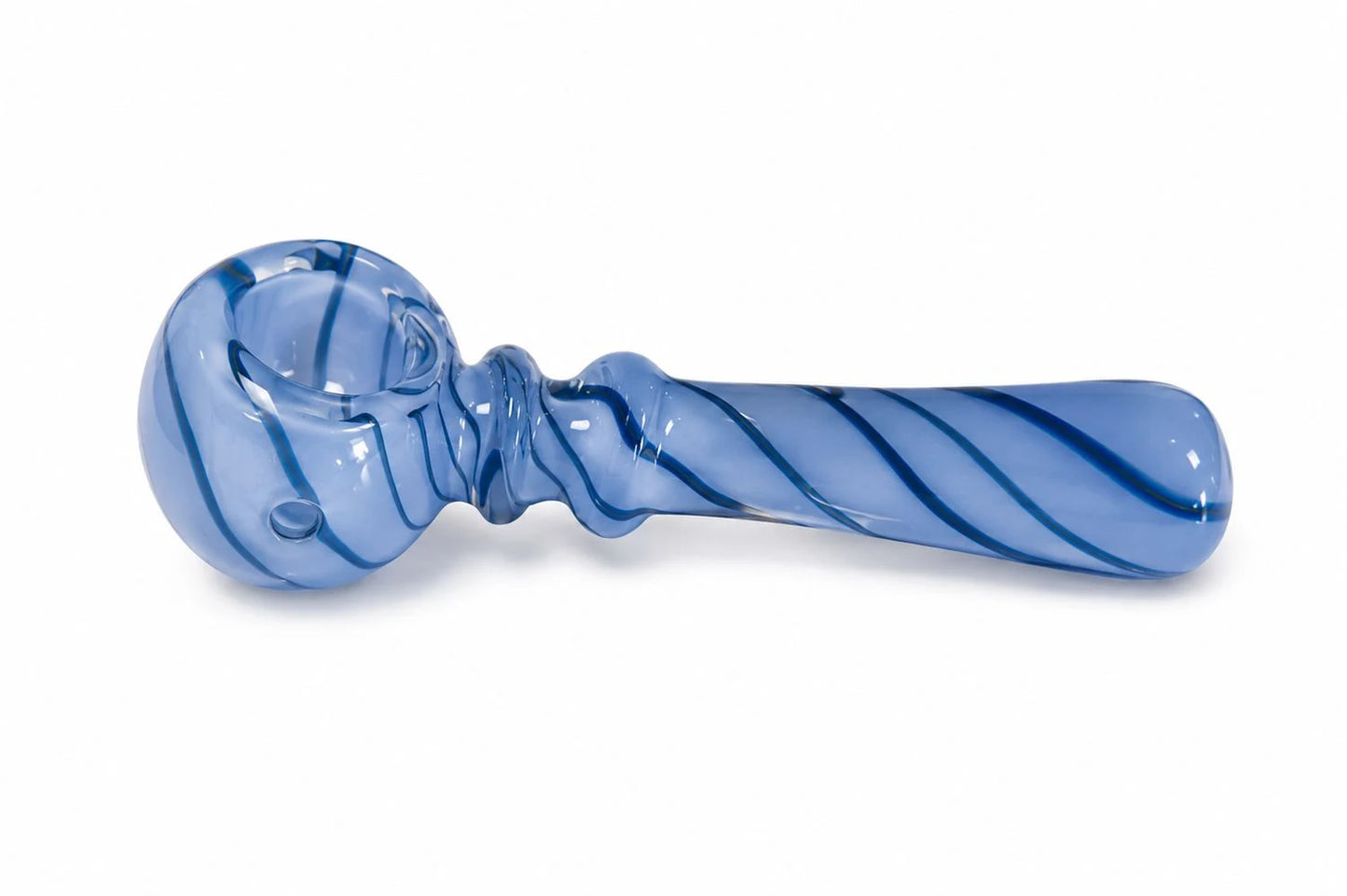 Artistic Glass Pipe 4": Blue/Blue Swirls - YAGA Farms accessory
