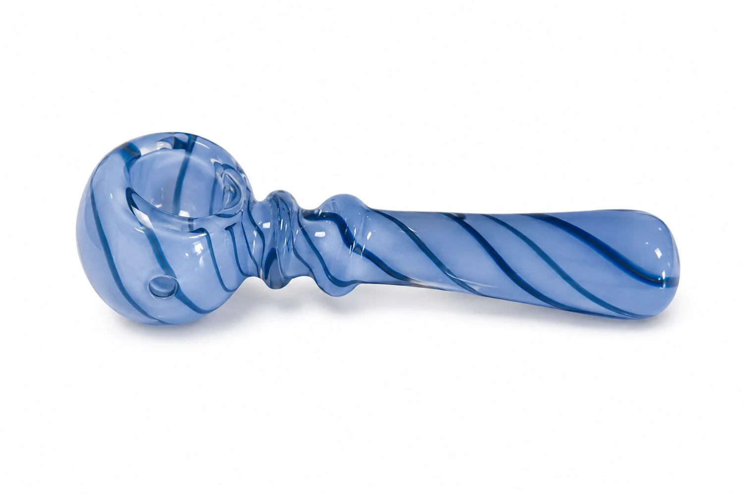 Artistic Glass Pipe 4": Blue/Blue Swirls - YAGA Farms accessory