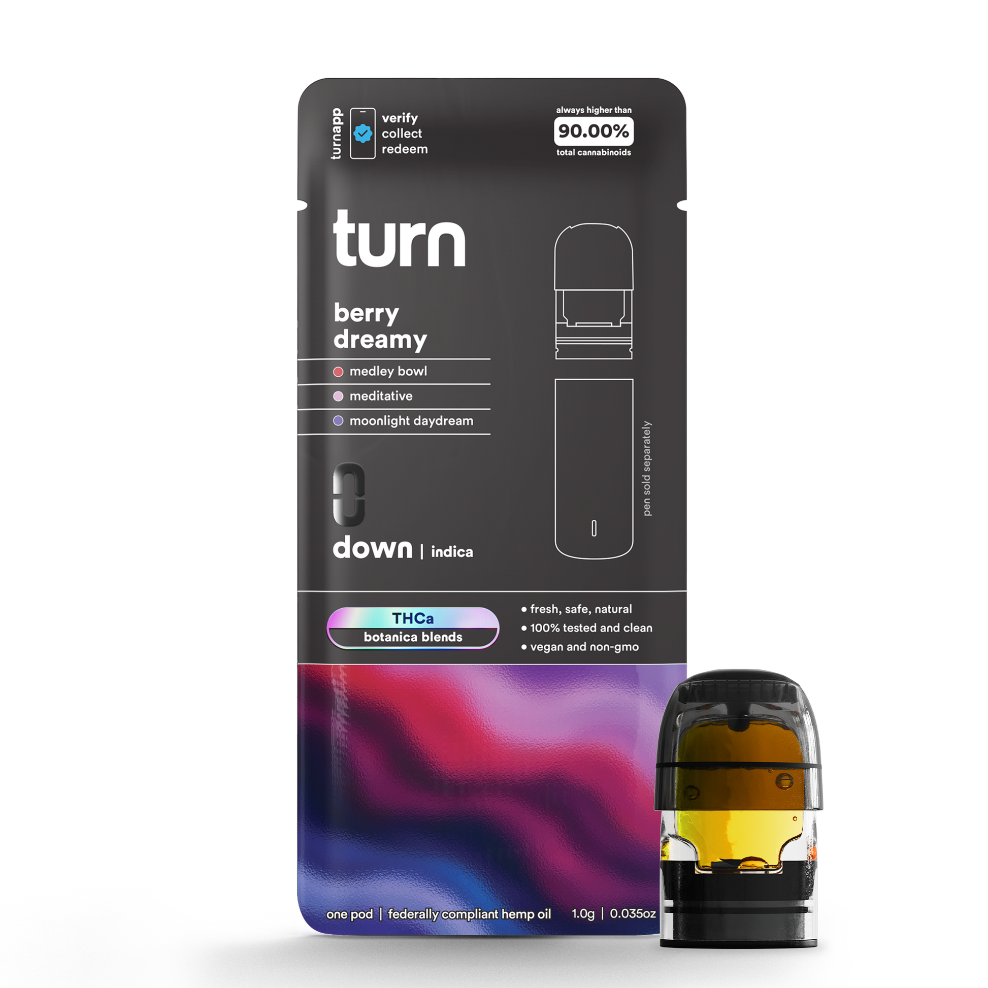 TurnHemp PodPak Pods 1.0g THCa - Berry Dreamy variant image