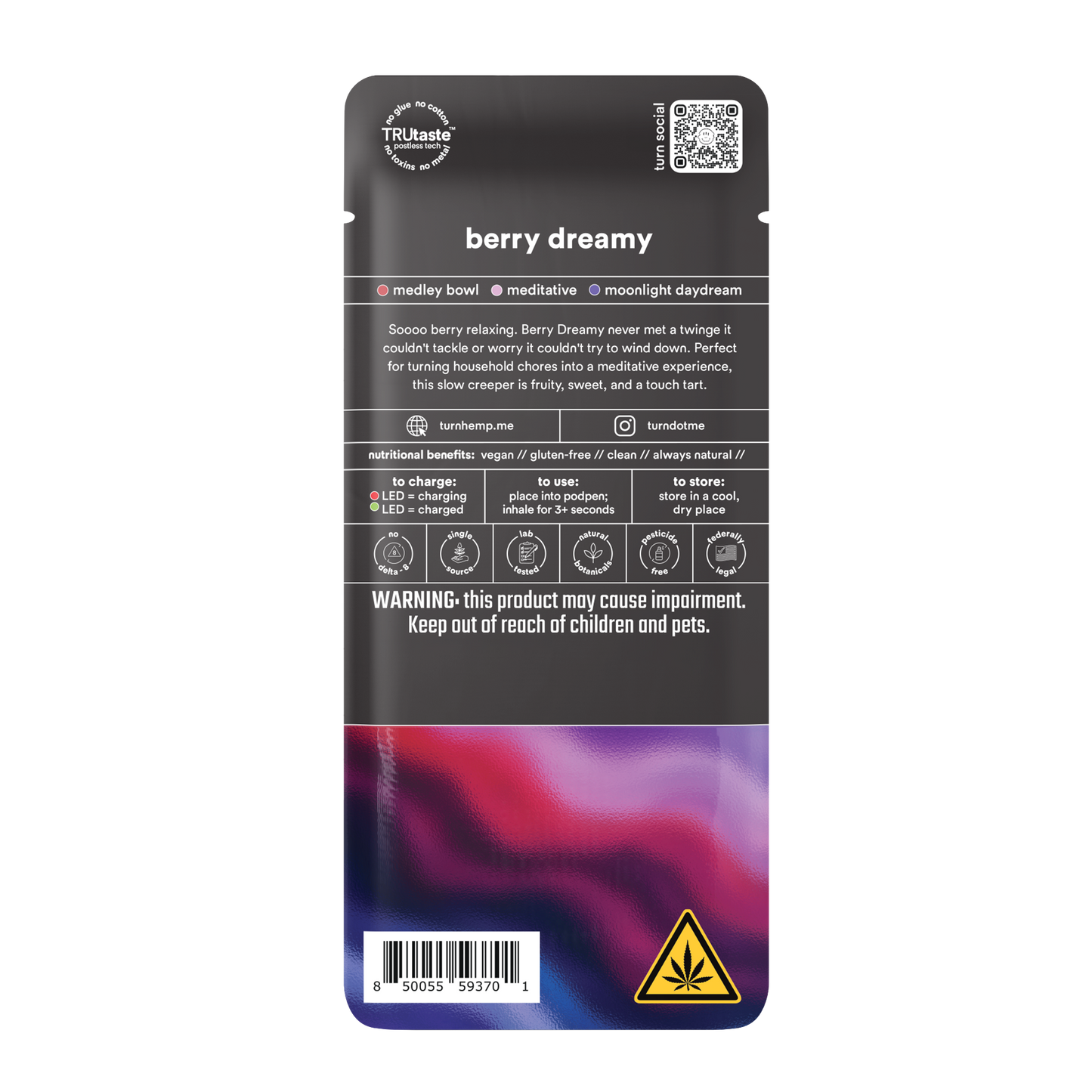 TurnHemp PodPak Pods 1.0g THCa - Berry Dreamy product image 2