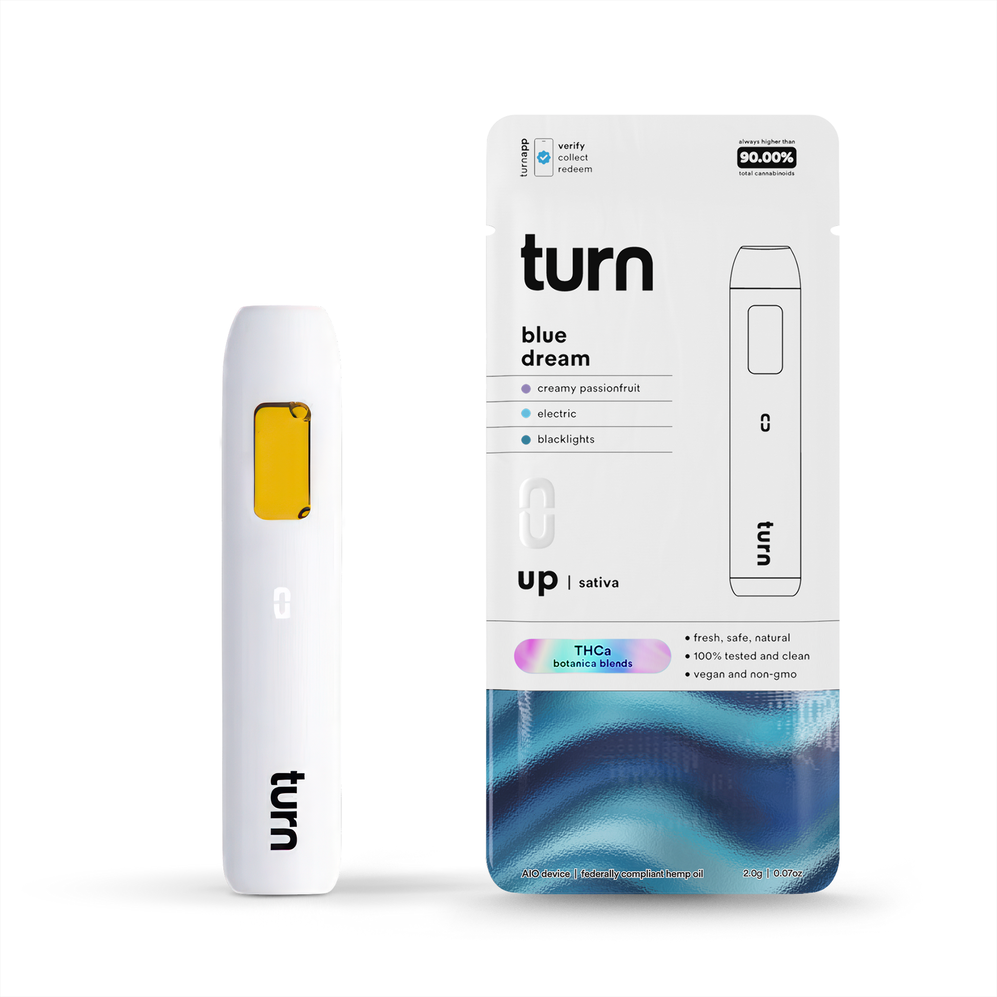 TurnHemp Blue Dream 2.0g THCa all-in-one vape