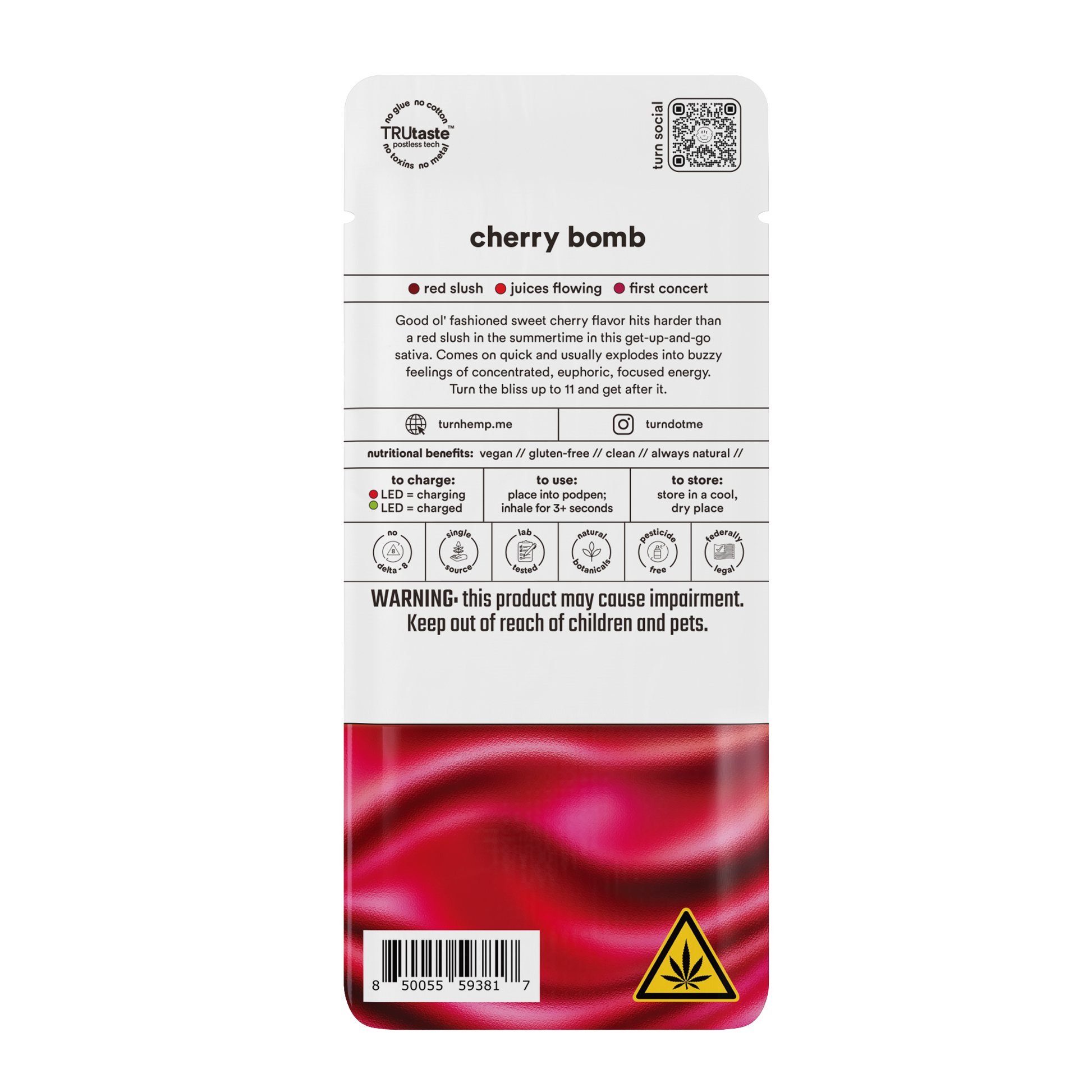 TurnHemp PodPak Pods 1.0g THCa - Cherry Bomb product image 2