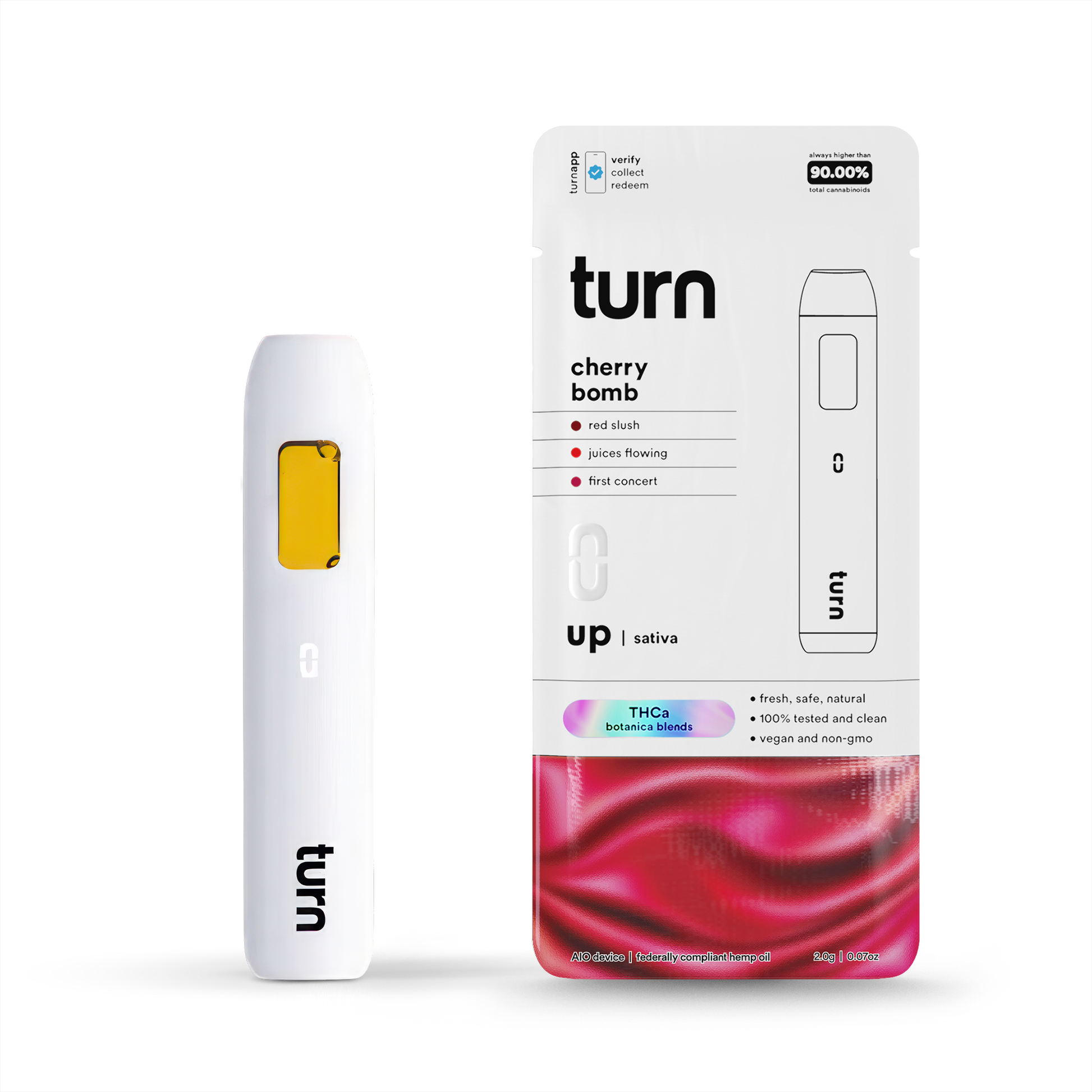 TurnHemp Cherry Bomb 2.0g THCa all-in-one vape