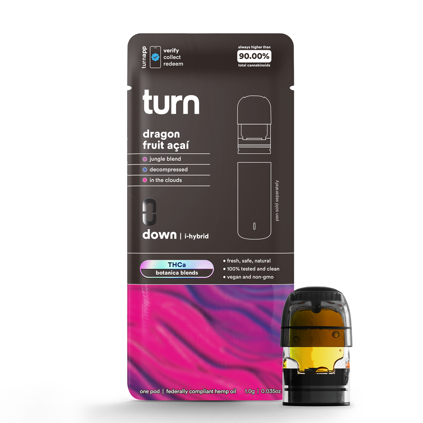 TurnHemp PodPak Pods 1.0g THCa - Dragon Fruit Acai variant image