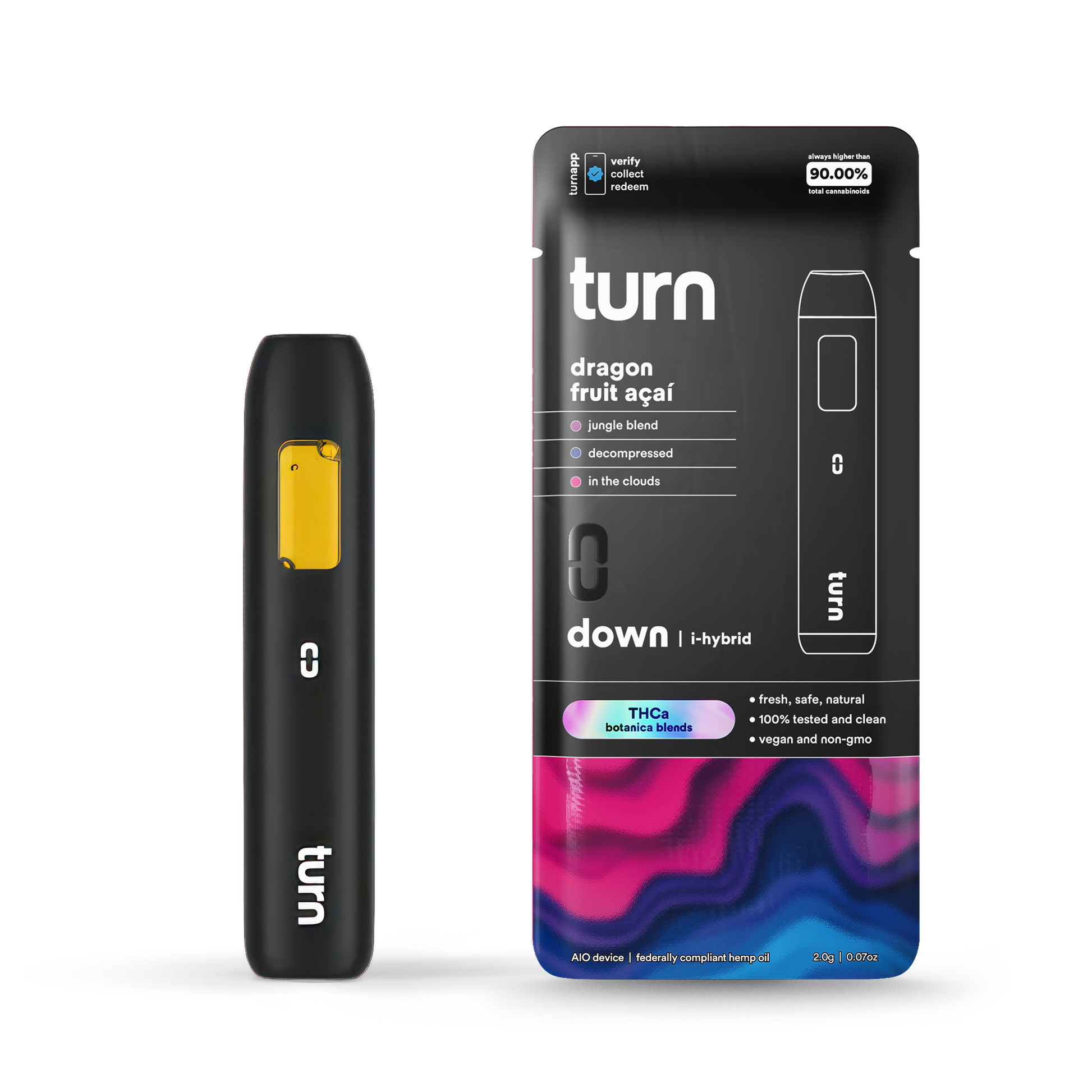 TurnHemp Dragon Fruit Acai 2.0g THCa all-in-one vape