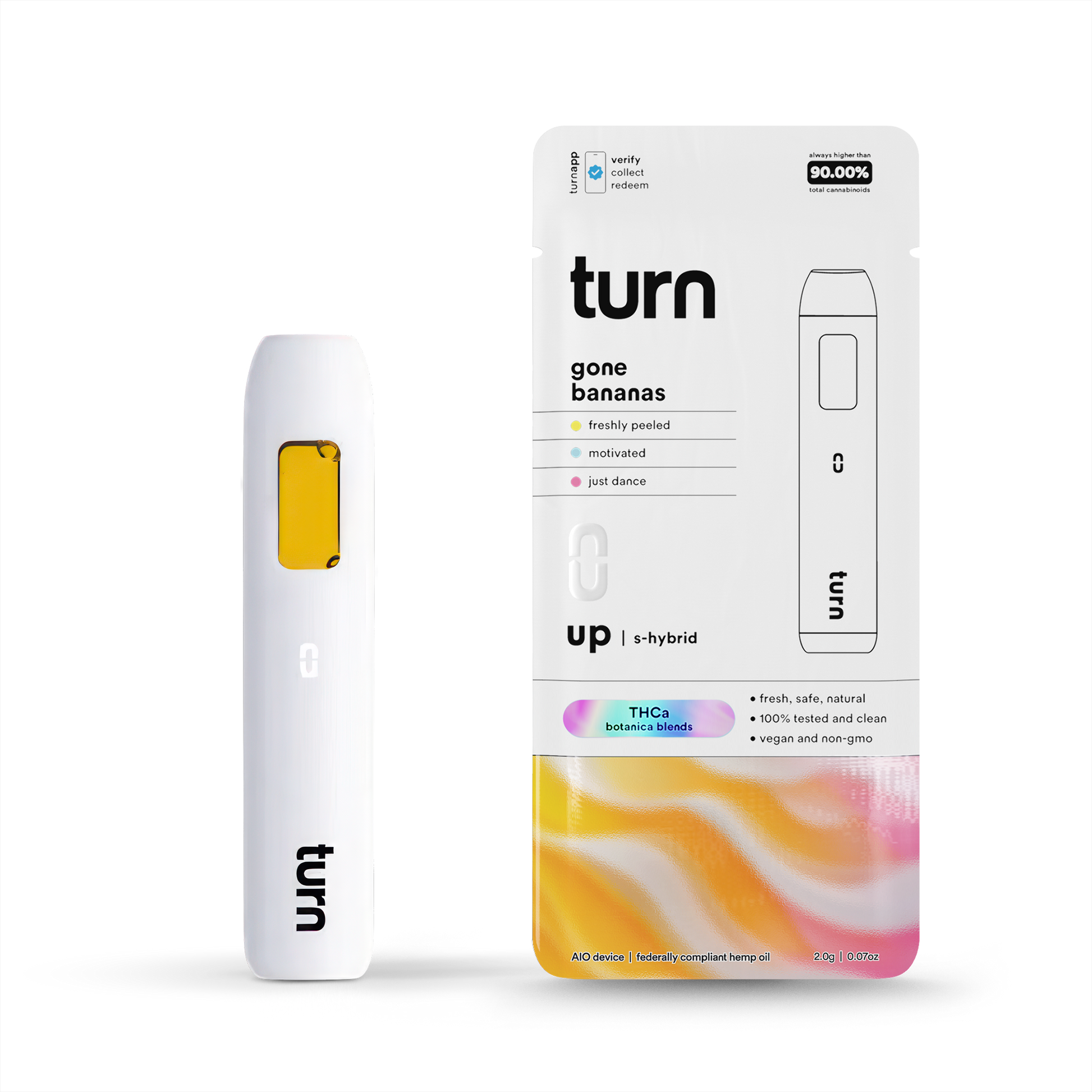 TurnHemp Gone Bananas 2.0g THCa all-in-one vape