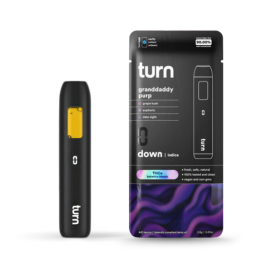 TurnHemp Granddaddy Purp 2.0g THCa all-in-one vape