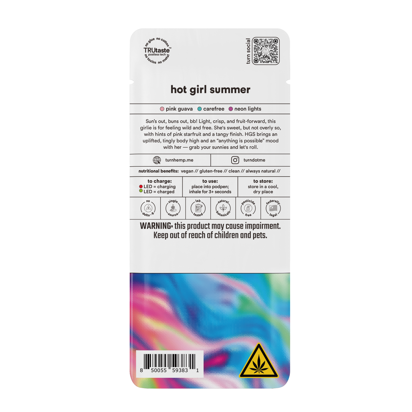 TurnHemp PodPak Pods 1.0g THCa - Hot Girl Summer product image 2