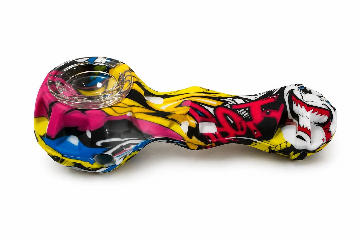 Silicone Hand Pipe 4.5": Multi - YAGA Farms accessory