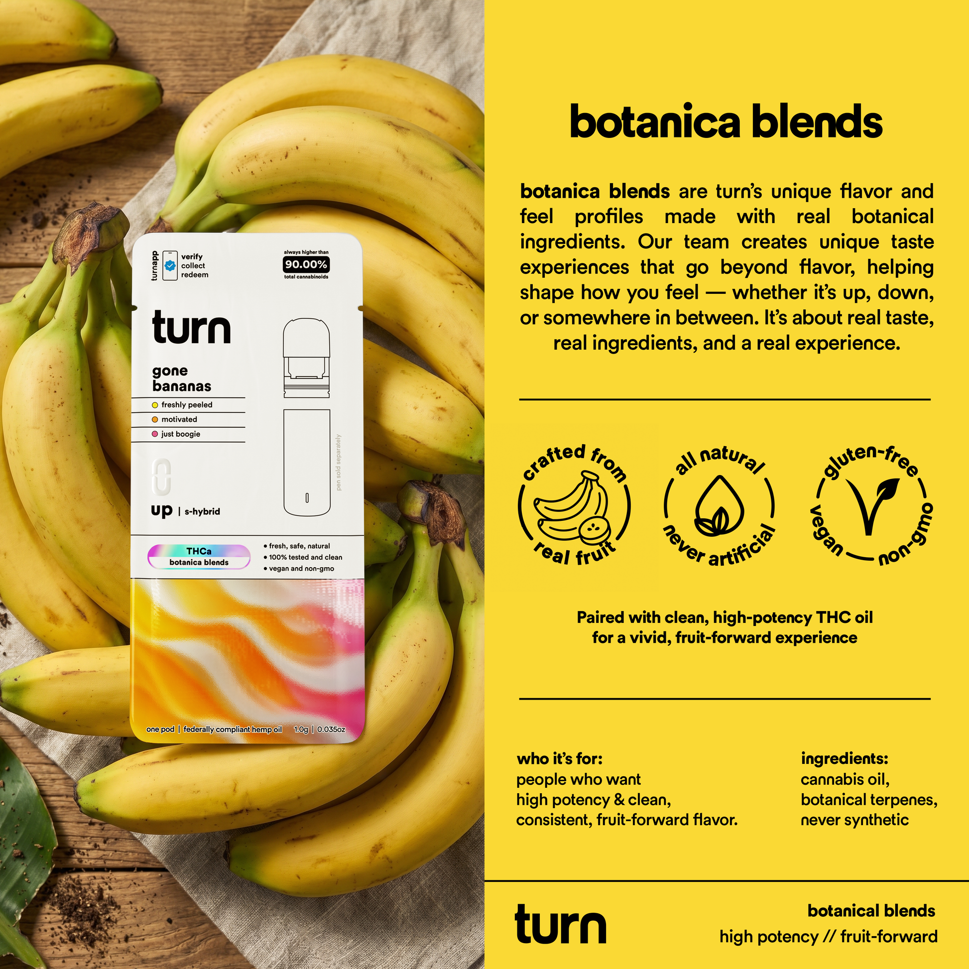 TurnHemp PodPak Pods 1.0g THCa - Gone Bananas product image 3