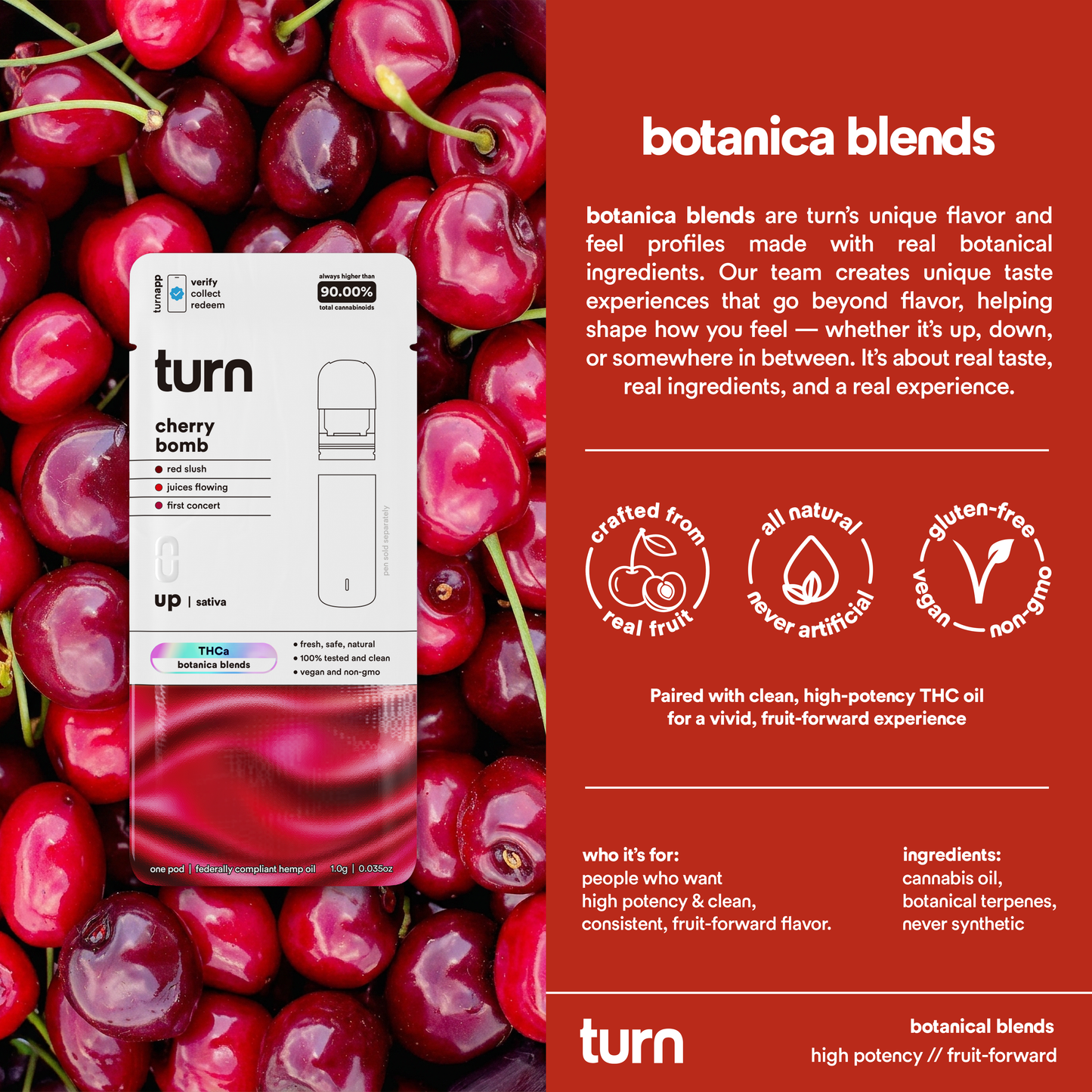 TurnHemp PodPak Pods 1.0g THCa - Cherry Bomb product image 3