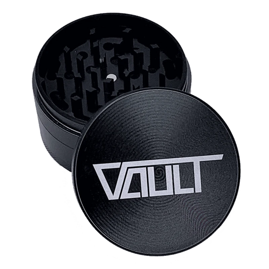 Vault 4-Piece Premium Zinc Alloy Grinder (55 Mm): Black - YAGA Farms accessory