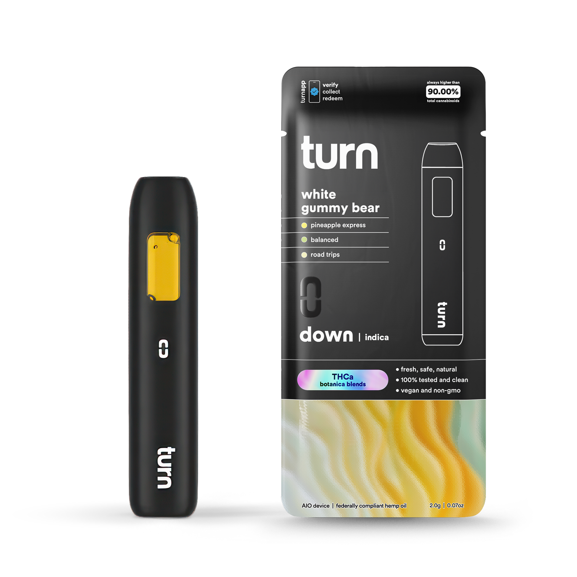TurnHemp White Gummy Bear 2.0g THCa all-in-one vape